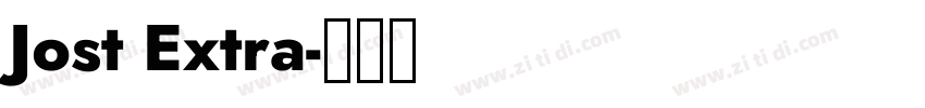 Jost Extra字体转换